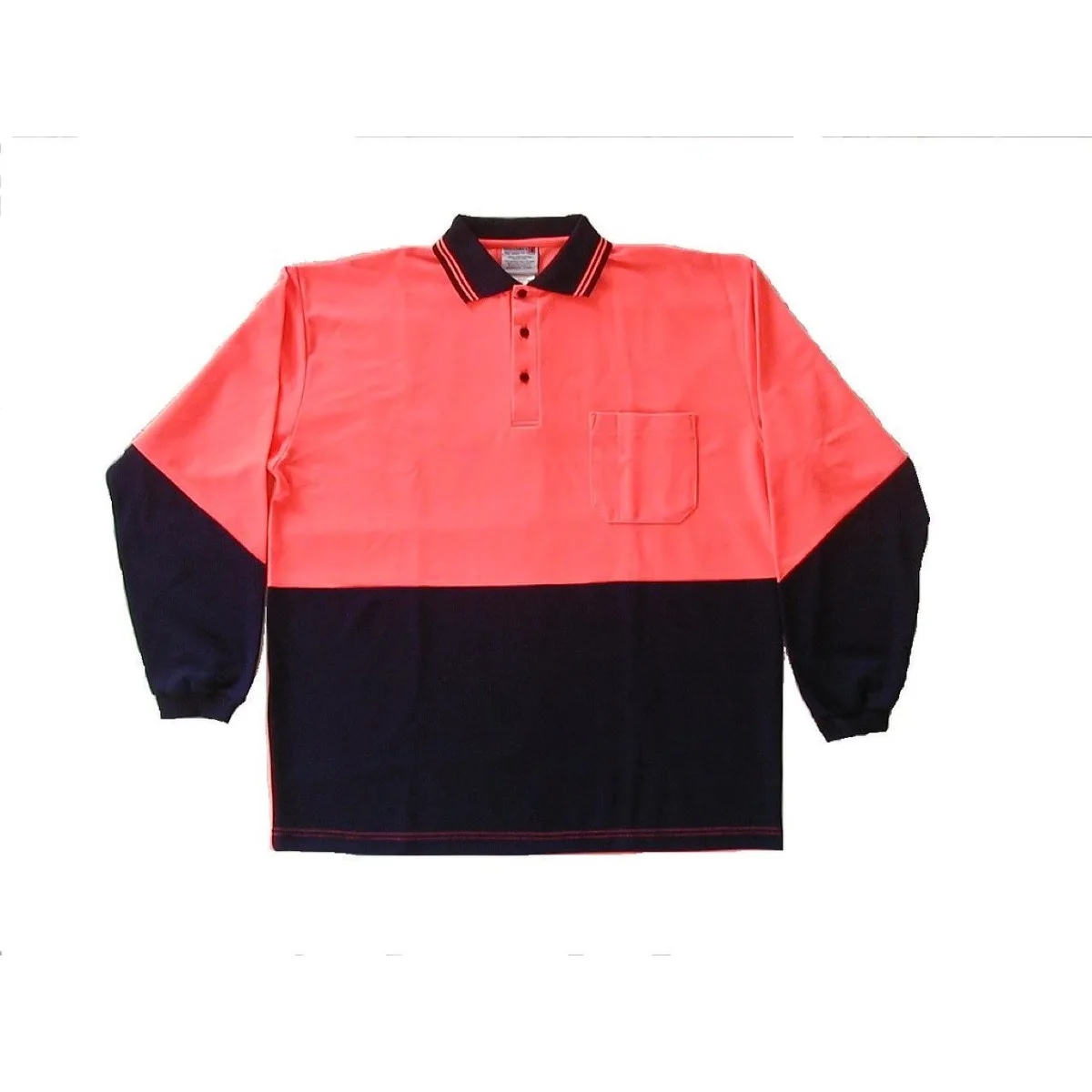 Polera manga larga flúor con reflectante, imagen 1 de 1